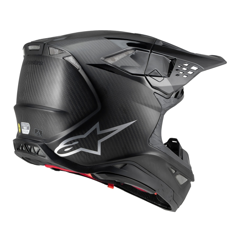 Casco de motocross Alpinestars Supertech S-M10 Fame carbono brillante/mate