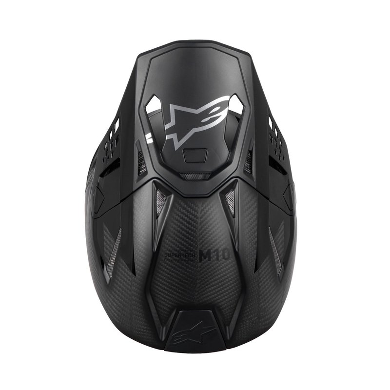 Casco de motocross Alpinestars Supertech S-M10 Fame carbono brillante/mate