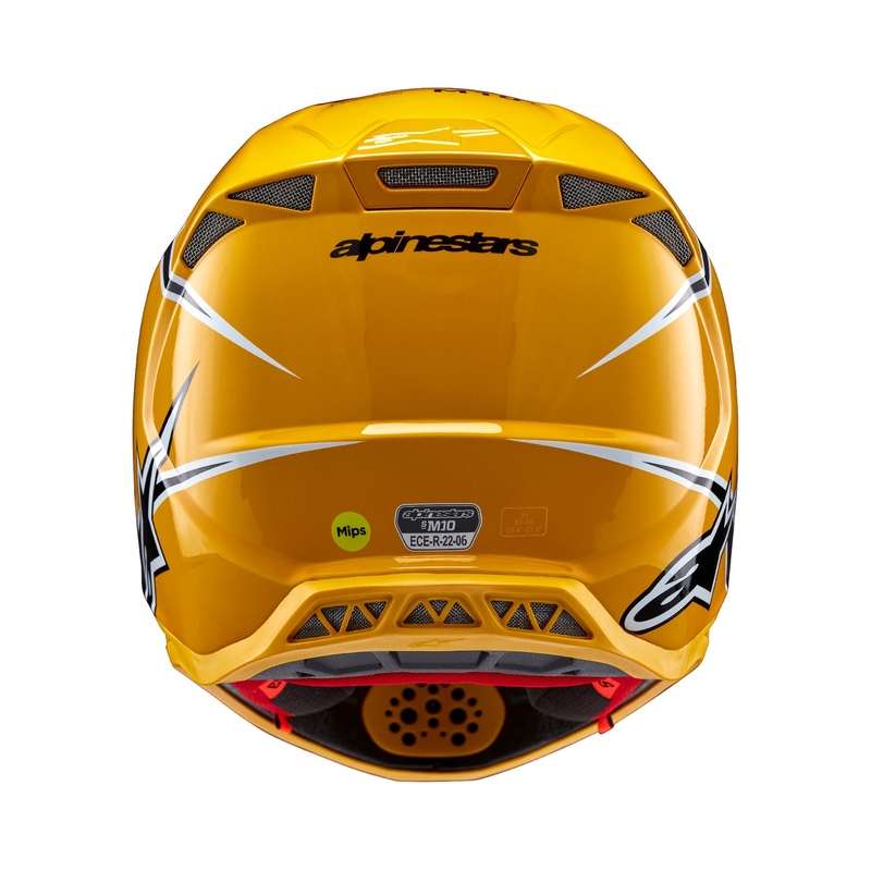 Casco Motocross Alpinestars Supertech S-M10 Ampress Negro y Amarillo
