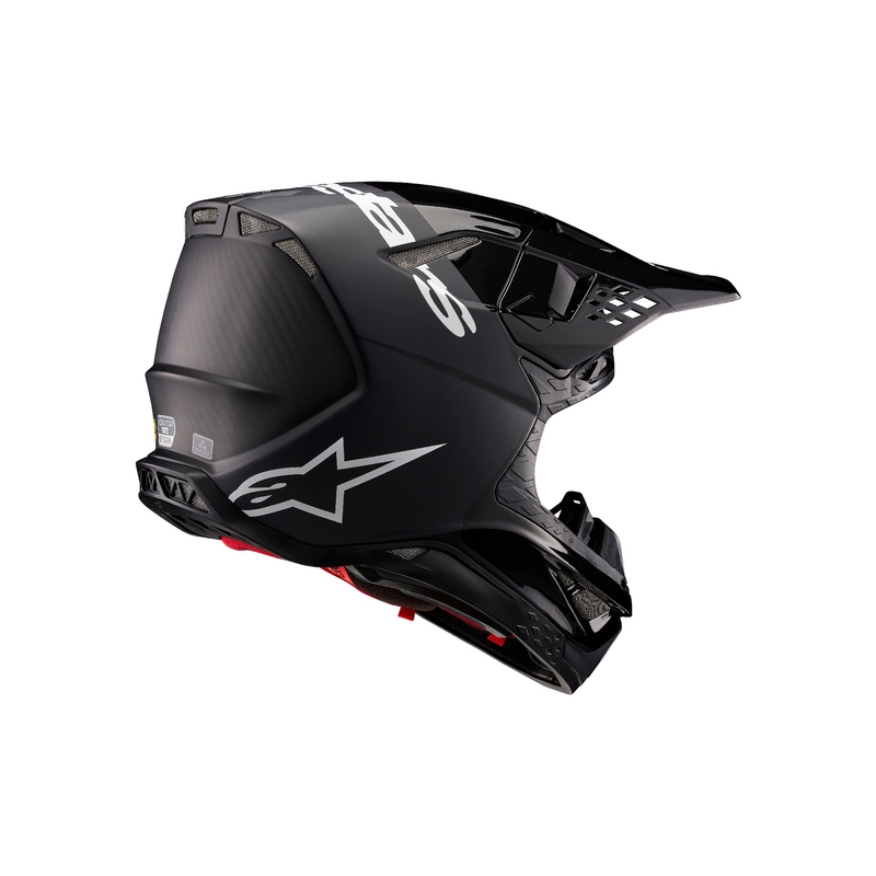 Casco de motocross Alpinestars Supertech S-M10 Flood negro-gris oscuro