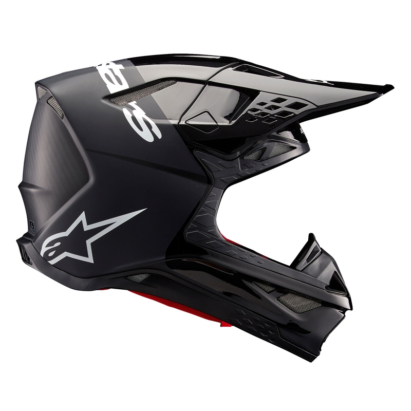 Casco de motocross Alpinestars Supertech S-M10 Flood negro-gris oscuro