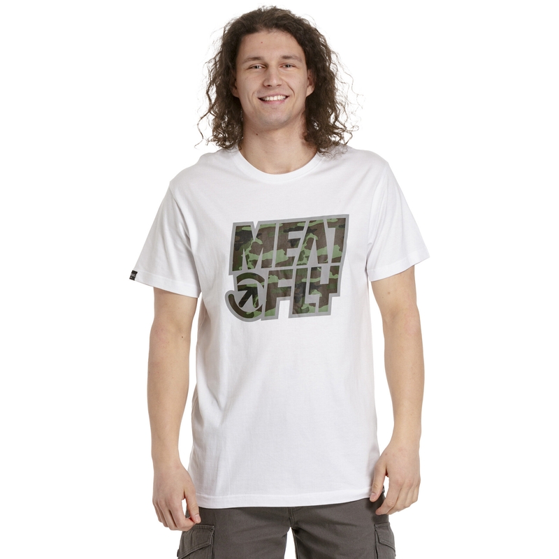 Camisa blanca Meatfly Repash de hombre