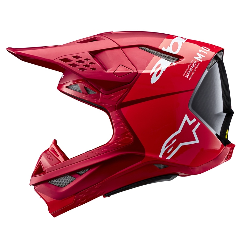Casco de motocross Alpinestars Supertech S-M10 Flood rojo fluo mate