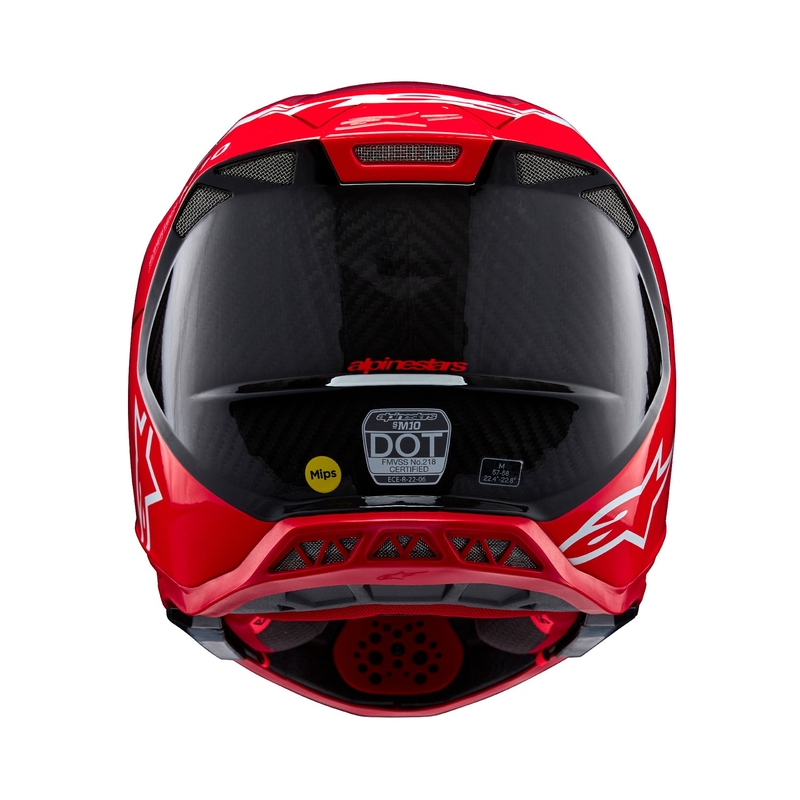 Casco de motocross Alpinestars Supertech S-M10 Flood rojo fluo mate
