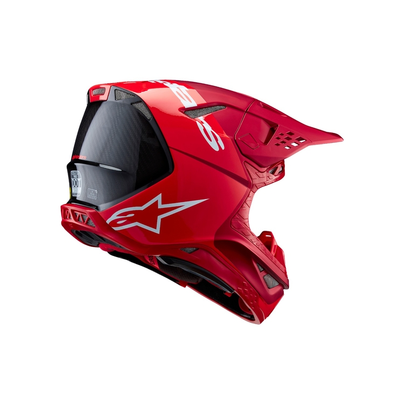 Casco de motocross Alpinestars Supertech S-M10 Flood rojo fluo mate