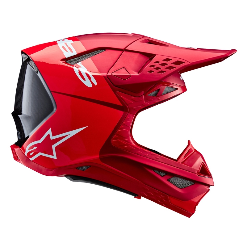 Casco de motocross Alpinestars Supertech S-M10 Flood rojo fluo mate