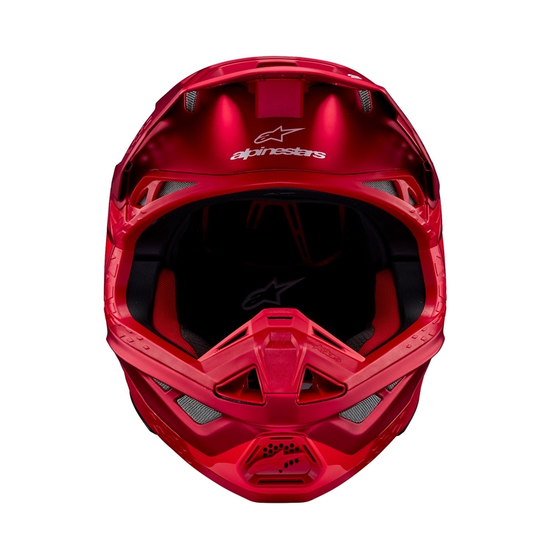 Casco de motocross Alpinestars Supertech S-M10 Flood rojo fluo mate