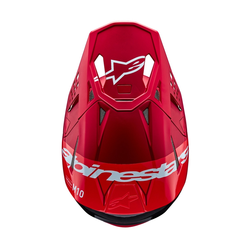 Casco de motocross Alpinestars Supertech S-M10 Flood rojo fluo mate