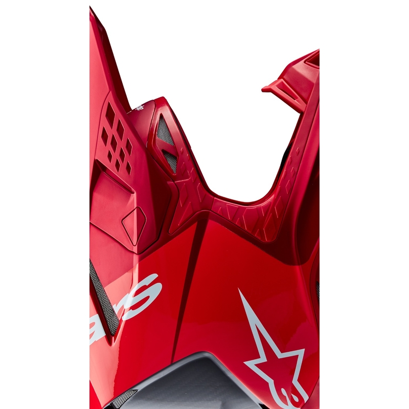 Casco de motocross Alpinestars Supertech S-M10 Flood rojo fluo mate