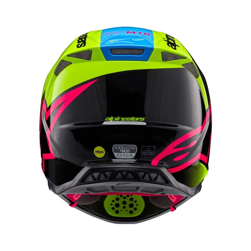 Casco de motocross Alpinestars Supertech S-M10 Unite amarillo flúor-negro-rosa