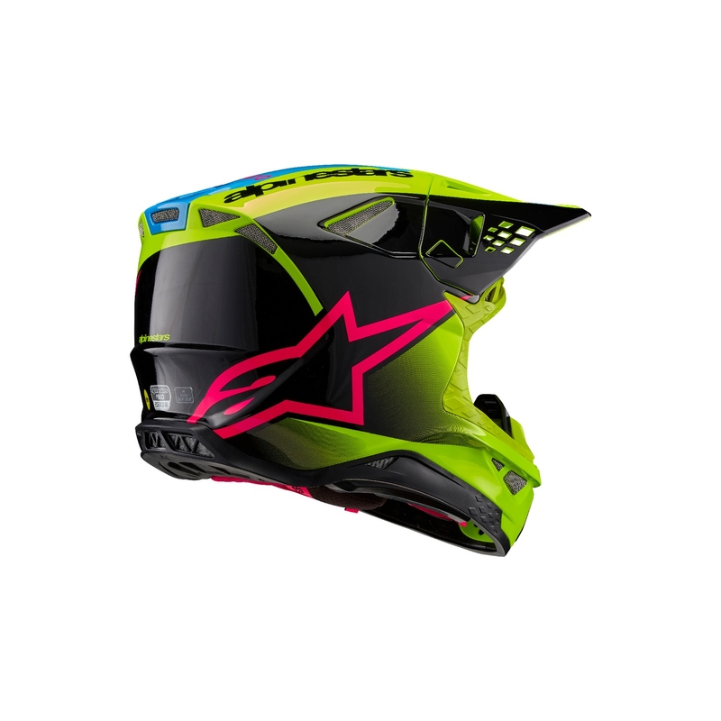 Casco de motocross Alpinestars Supertech S-M10 Unite amarillo flúor-negro-rosa
