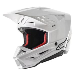 Casco Alpinestars S-M5 Solid Motocross Blanco