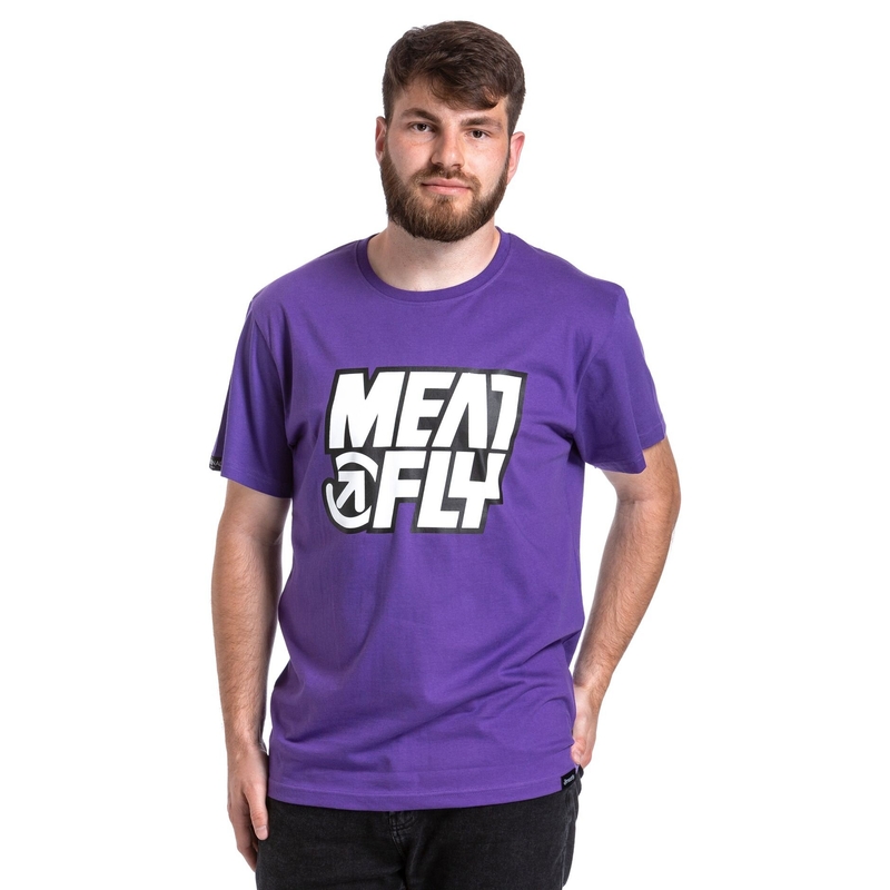 Camiseta hombre Meatfly Repash morada