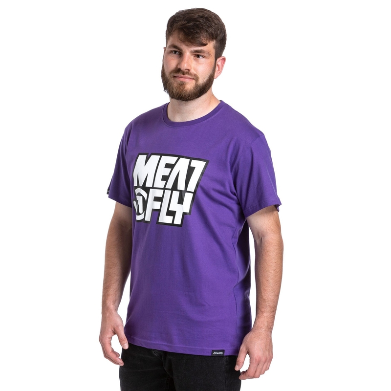 Camiseta hombre Meatfly Repash morada