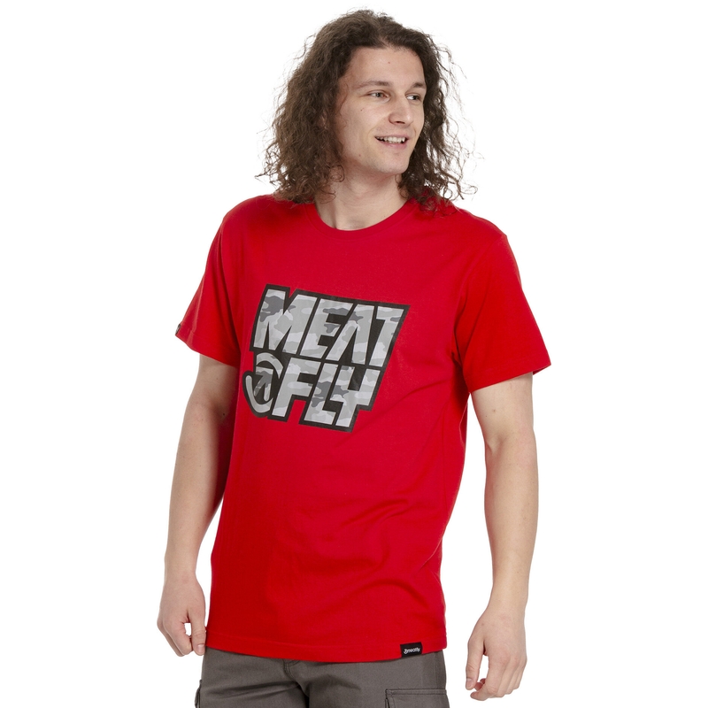 Camisa de hombre Meatfly Repash roja