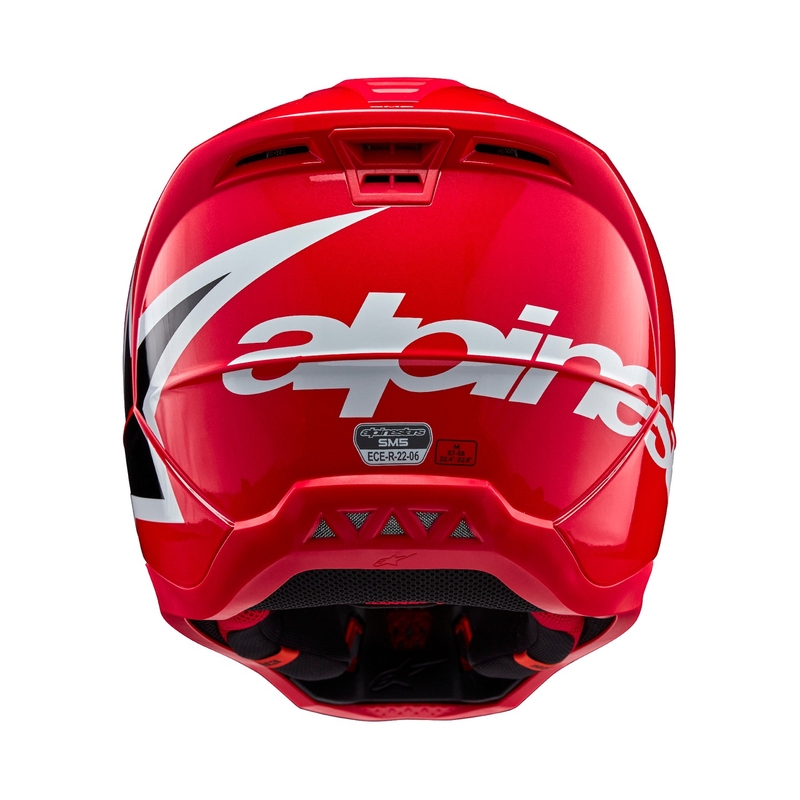 Casco de motocross Alpinestars S-M5 Corp rojo