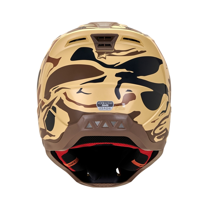 Casco de motocross Alpinestars S-M5 Mineral camuflaje marrón oscuro mate