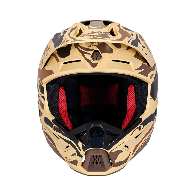 Casco de motocross Alpinestars S-M5 Mineral camuflaje marrón oscuro mate