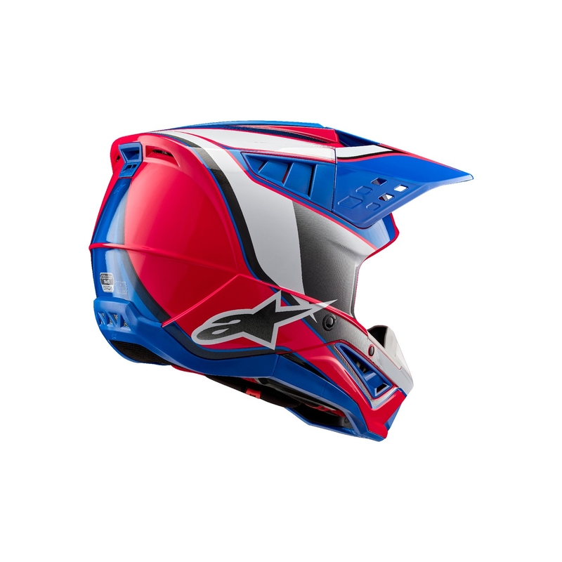 Casco de motocross Alpinestars S-M5 Sail blanco-rosa-azul