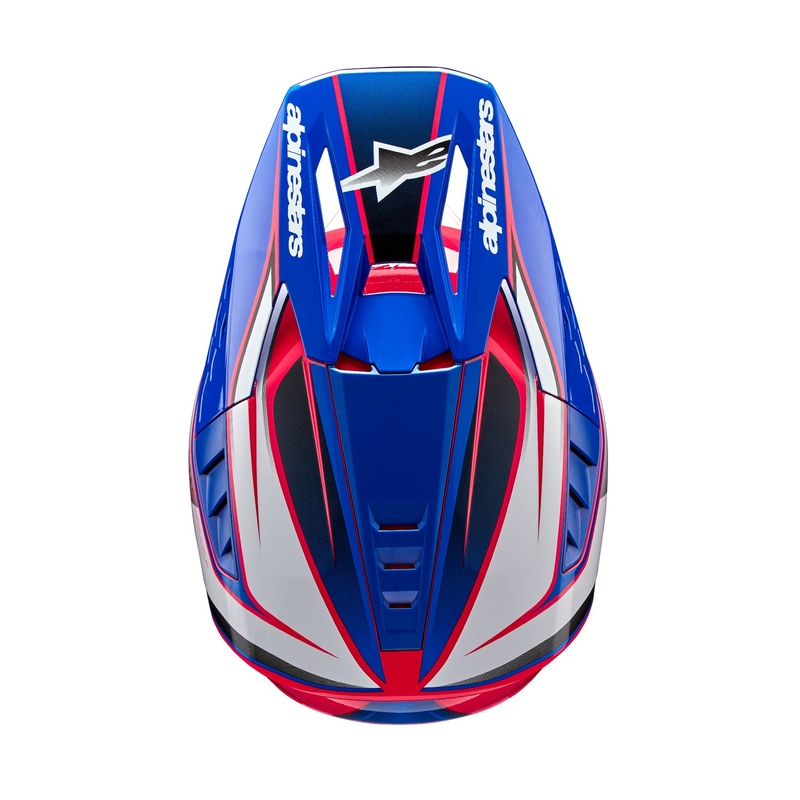 Casco de motocross Alpinestars S-M5 Sail blanco-rosa-azul