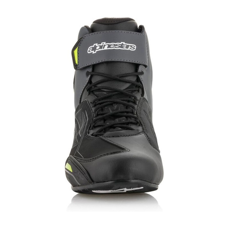 Botas de moto Alpinestars Faster-3 Drystar negro-gris-amarillo fluo