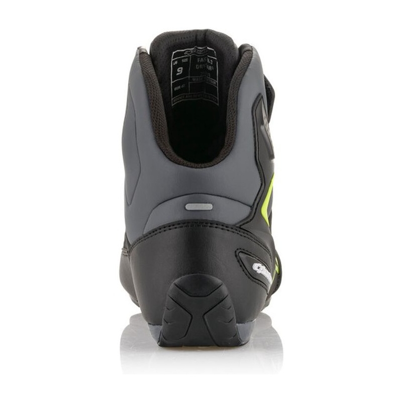 Botas de moto Alpinestars Faster-3 Drystar negro-gris-amarillo fluo