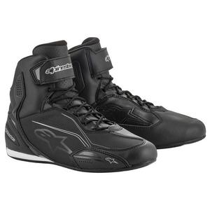Botas de moto Alpinestars Stella Faster para mujer en negro y plata