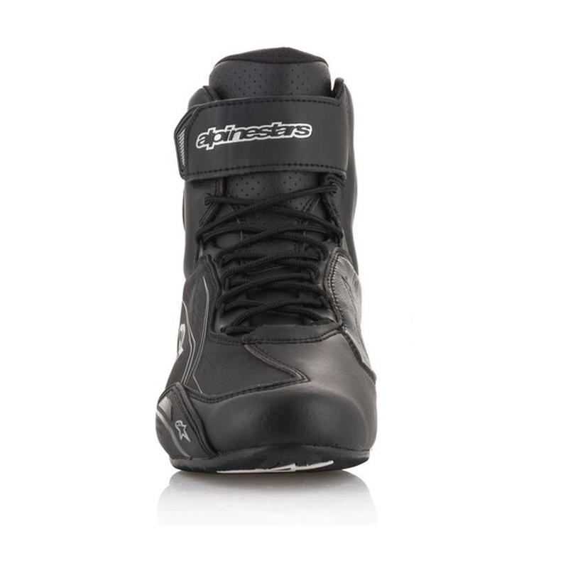 Botas de moto Alpinestars Stella Faster para mujer en negro y plata