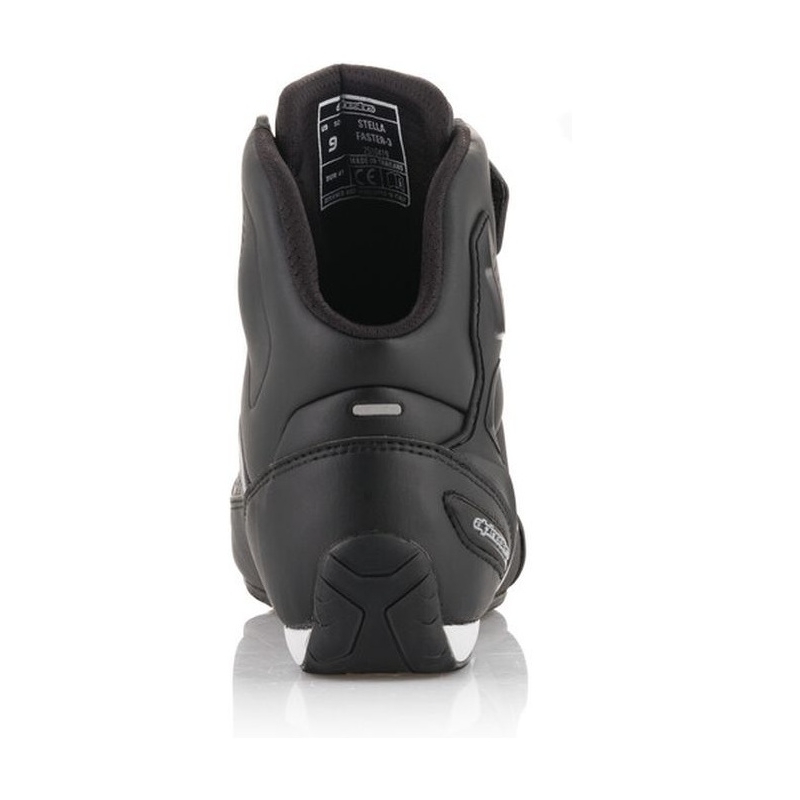Botas de moto Alpinestars Stella Faster para mujer en negro y plata