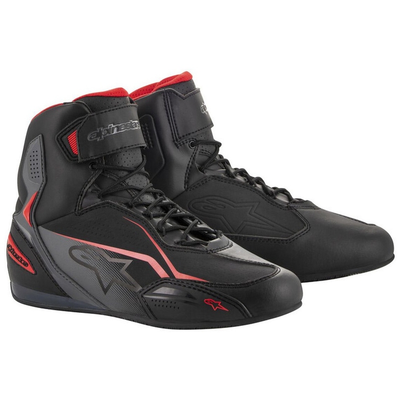 Botas de moto Alpinestars Faster-3 negro-gris-rojo