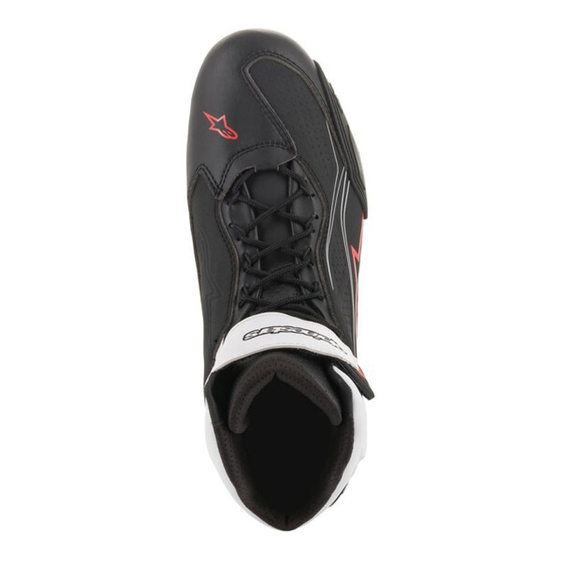 Botas de moto Alpinestars Faster-3 negras, blancas y rojas