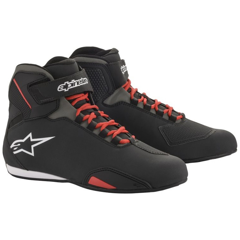 Botas de moto Alpinestars Sector Negro-Rojo-Blanco