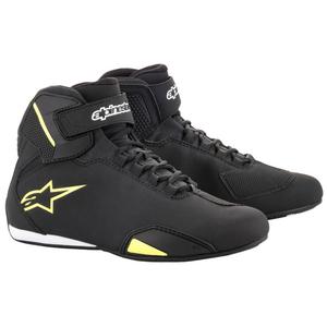 Botas de moto Alpinestars Sector Negro-Amarillo Flúor