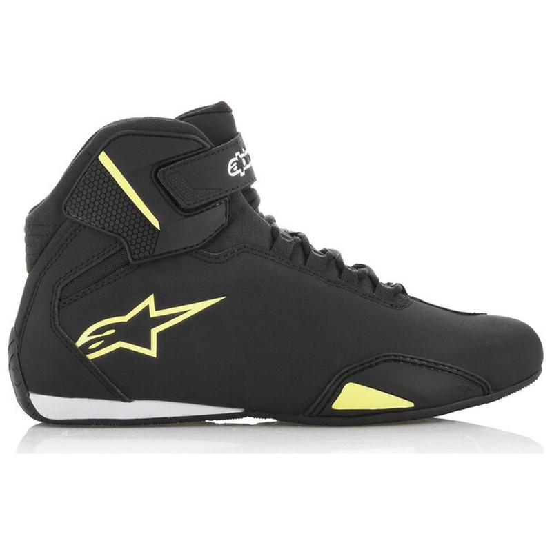 Botas de moto Alpinestars Sector Negro-Amarillo Flúor