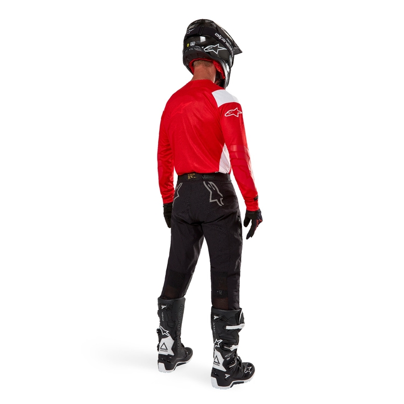 Maillot de motocross Alpinestars Techdura rojo fluo