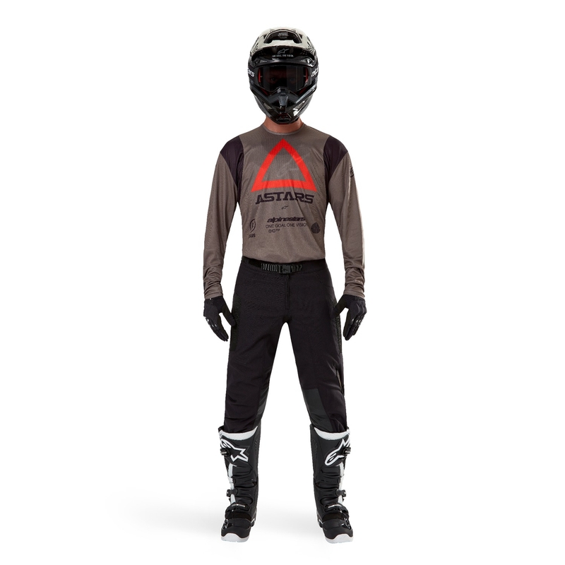 Maillot de motocross Alpinestars Techdura marrón