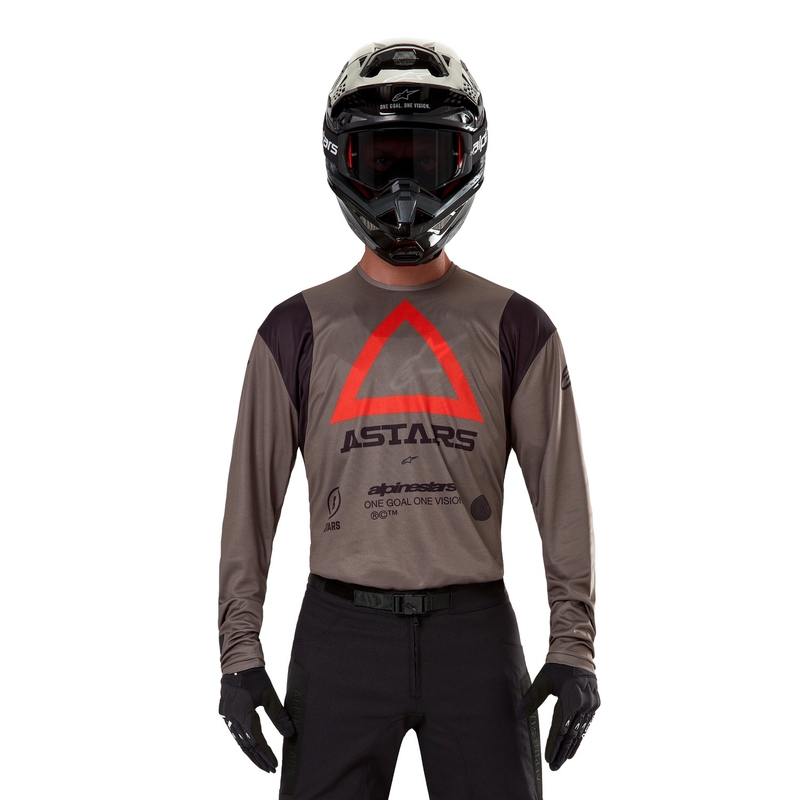 Maillot de motocross Alpinestars Techdura marrón