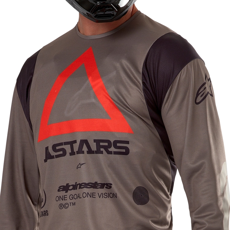 Maillot de motocross Alpinestars Techdura marrón