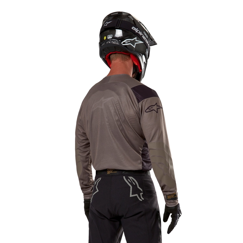 Maillot de motocross Alpinestars Techdura marrón