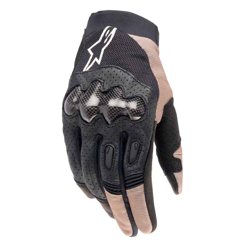 Guantes de motocross Alpinestars Megawatt 2 negro-marrón-blanco