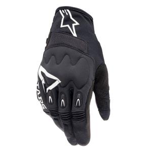 Guantes de motocross Alpinestars Techdura blanco y negro