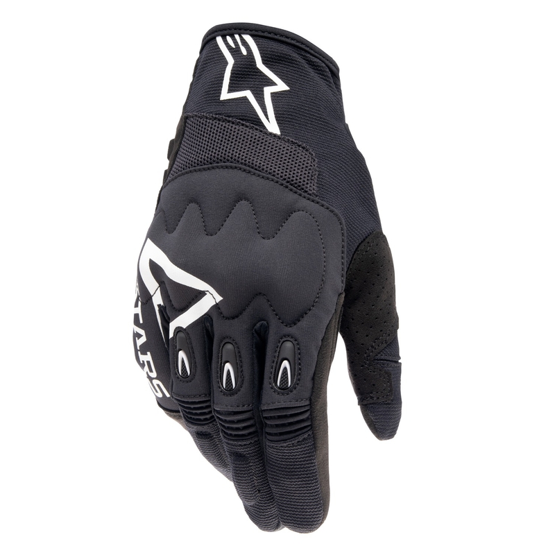 Guantes de motocross Alpinestars Techdura blanco y negro