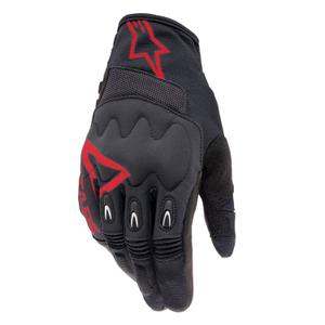Guantes de motocross Alpinestars Techdura negro y rojo