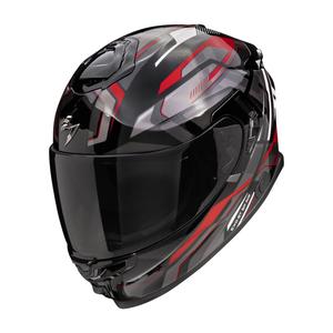Casco integral de moto Scorpion EXO-GT SP Air Augusta negro-gris-rojo