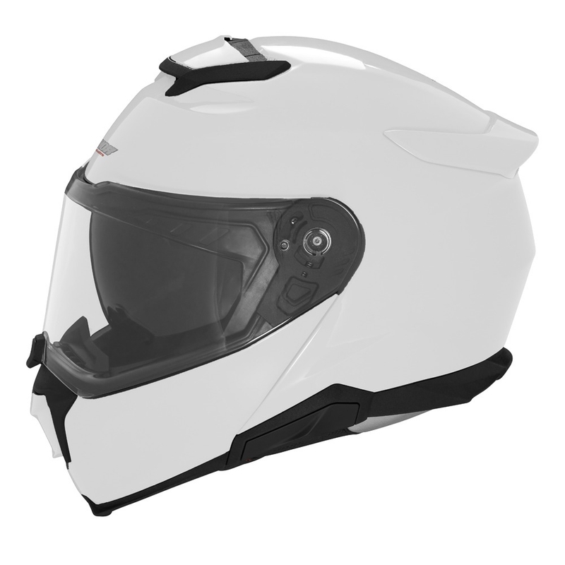Casco de moto abatible NOX N967 blanco
