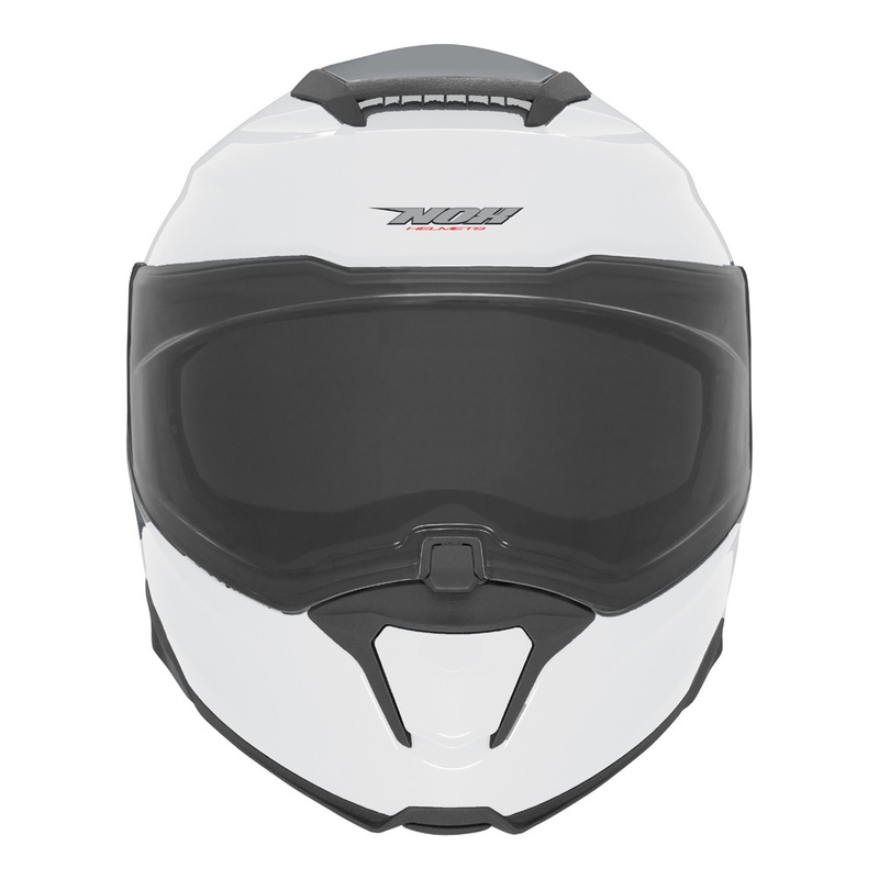 Casco de moto abatible NOX N967 blanco