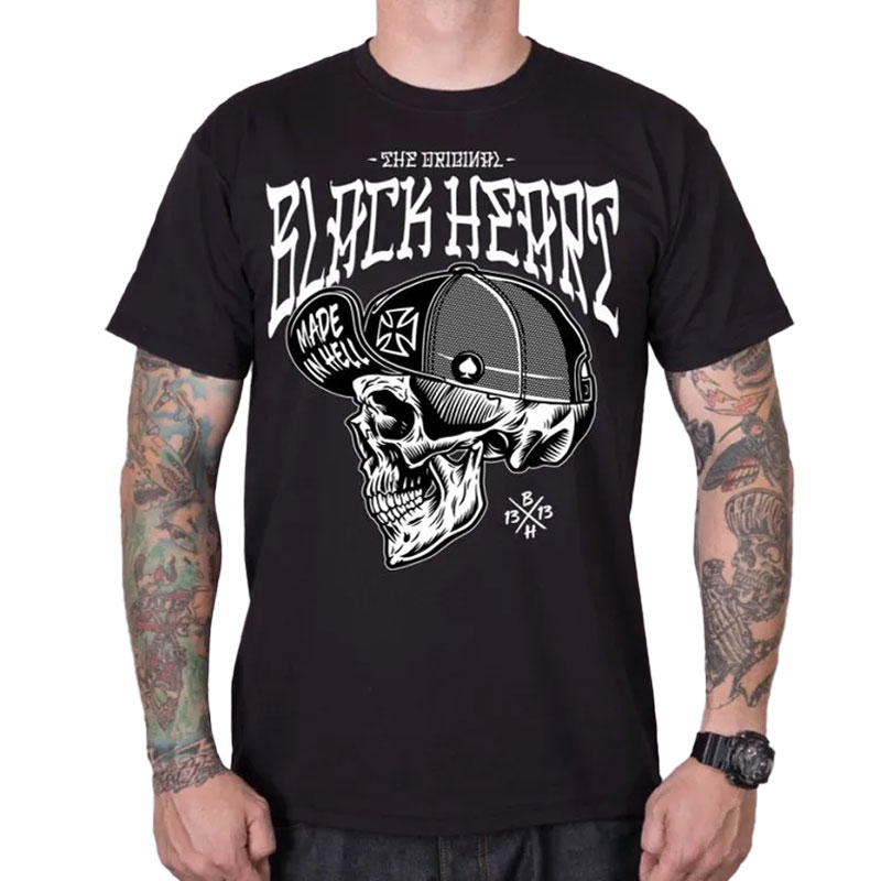 Camiseta Black Heart Mad Mike negra