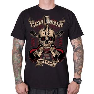 Camiseta Black Heart Rock N Roll negra