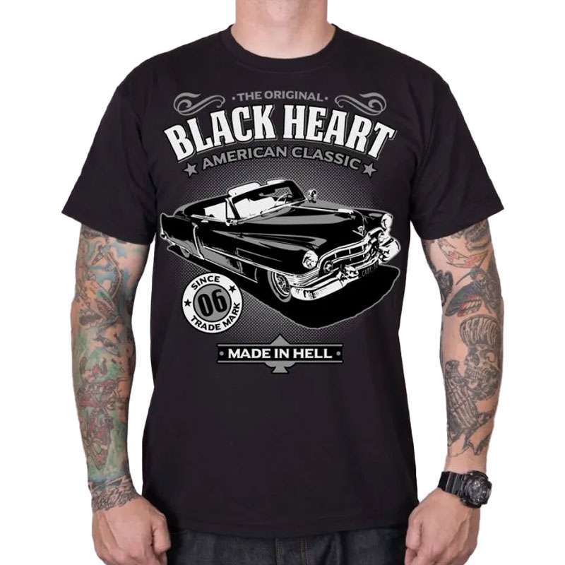 Camiseta Black Heart Cadillac negra