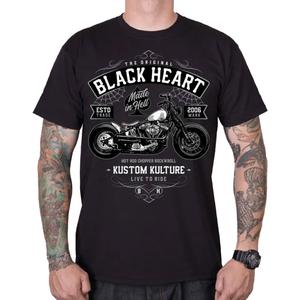 Camiseta Corazón Negro Moto Kult negro